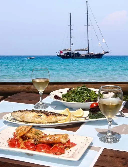 Naxos Dream Cruises Meal